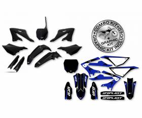 Kit plastiques + decals ufo plast Apodis C324AD032 pour Yamaha YZ 250 2022