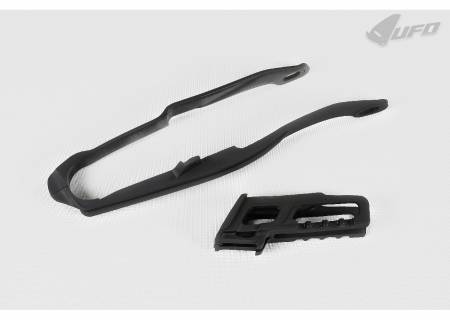 HO04633 Chain Guide + Swingarm Chain Slider Kit Ufo Plast For Honda Crf 450X 2007 > 2016