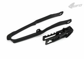 Chain Guide + Swingarm Chain Slider Kit Ufo Plast For Honda Crf 450R 2017 > 2018