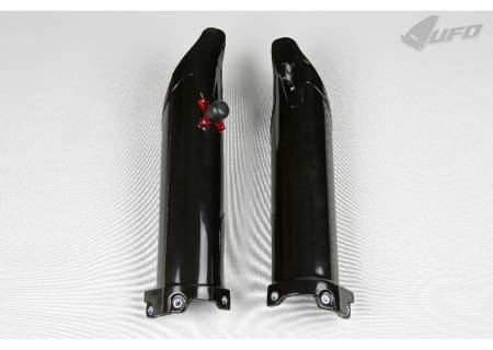 KA04702 Fork Slider Protectors + Quick Starter Ufo Plast For Kawasaki Kxf 250 2009 > 2012