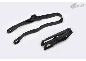 Chain Guide + Swingarm Chain Slider Kit Ufo Plast For Kawasaki Kxf 450 2019 > 2021