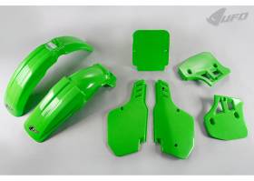 Complete Body Kit Ufo Plast For Kawasaki Kx 500 1988 Green KX