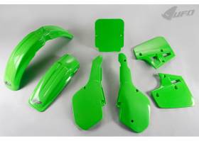 Complete Body Kit Ufo Plast For Kawasaki Kx 500 1987 Green KX