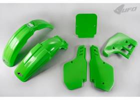 Complete Body Kit Ufo Plast For Kawasaki Kx 125 1988 Green KX