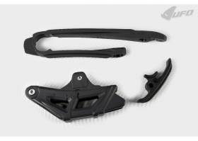 Chain Guide + Swingarm Chain Slider Kit Ufo Plast For Ktm Exc-F All Models {{year_system}}