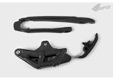 KT04036 Chain Guide + Swingarm Chain Slider Kit Ufo Plast For Ktm Exc-F All Models 