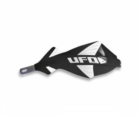 PM01653 Protège-mains Motocross UFO PLAST "Discover aluminium" Noir