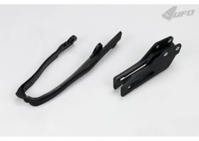 Chain Guide + Swingarm Chain Slider Kit Ufo Plast For Suzuki Rmz 450 2010 > 2017