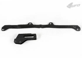Chain Guide + Swingarm Chain Slider Kit Ufo Plast For Yamaha Yzf 450 2004 Black