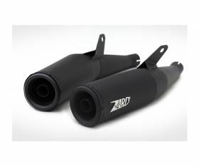 LOW Exhaust Mufflers ZARD ZDU120S10SSR-B BLACK DUCATI GT 1000 2007 > 2010