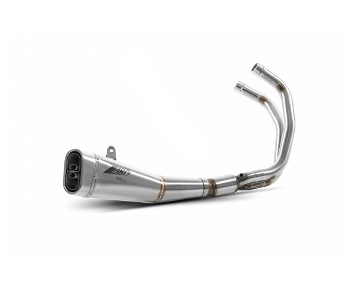 ZYH105S00SSO-E5 Complete Exhaust Zard 2>1 E5 SHORT Stainless steel for YAMAHA MT 07 2014 > 2022