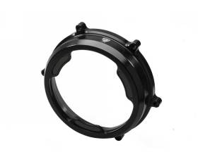 Clear Oil Bath Clutch Cover With Carbon Fiber Inlay For Cnc Racing Ducati Superbike 1199 Panigale 2012 > 2014