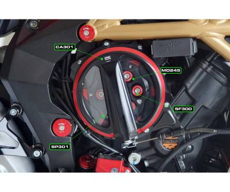 CA300B Clear Clutch Cover Mounting Kit With Accessories Cnc Racing Mv Agusta Brutale 3 800 2016 > 2019