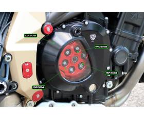 Couvercle D'embrayage Transparent Kit De Montage Avec Accessoires Cnc Racing Mv Agusta Brutale 3 800 Rosso 2020 > 2022