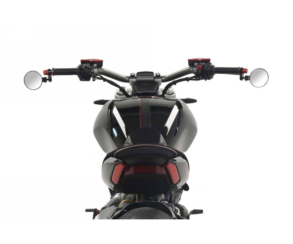 MR702B Bar End Mirror Rocket Left Cnc Racing Black Mv Agusta