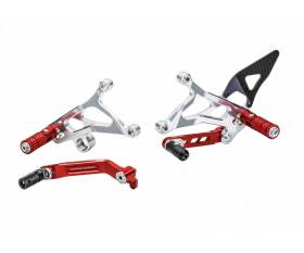 Adjustable Rear Sets Limited Edition Cnc Racing Red/silver Mv Agusta Brutale 3 800 Rr 2015 > 2016