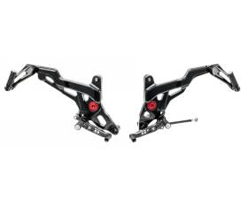 Adjustable Rear Sets Cnc Racing Black Ducati Monster 1200 S 2014 > 2016