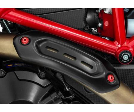 KV318B Kit Viti Paracalore E Collettore Scarico Cnc Racing Ducati Hypermotard 821 Sp 2013 > 2015