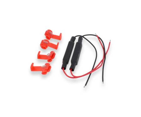 RS010B Led Indicators Resistor Kit Cnc Racing Black Ducati Hypermotard 1100 Evo 2010 > 2012