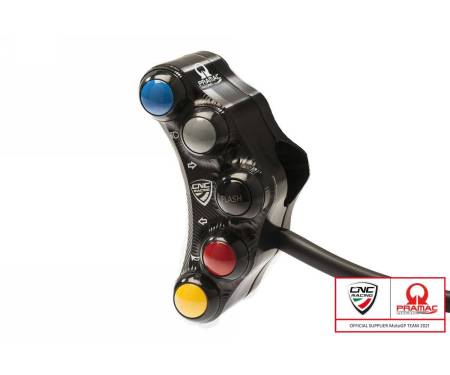 SWD07BPR Interruptor Manillar Izquierdo Pramac Racing Lim. Uso De La Calle Ed Cnc Racing Negro Ducati Monster 1100 S 2009 > 2010