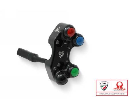 SWD17BPR Right Handlebar Switch R Brembo Billet Cnc And Forged Brake Master Cylinder Pramac Racing Limited Edition Cnc Racing Black Ducati Superbike Panigale V4 R 2019 > 2021