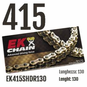 EK415SHDR130 Chaîne EK CHAINS Step 415 taille 130 pour HONDA RS RACING 1993 > 2006 125
