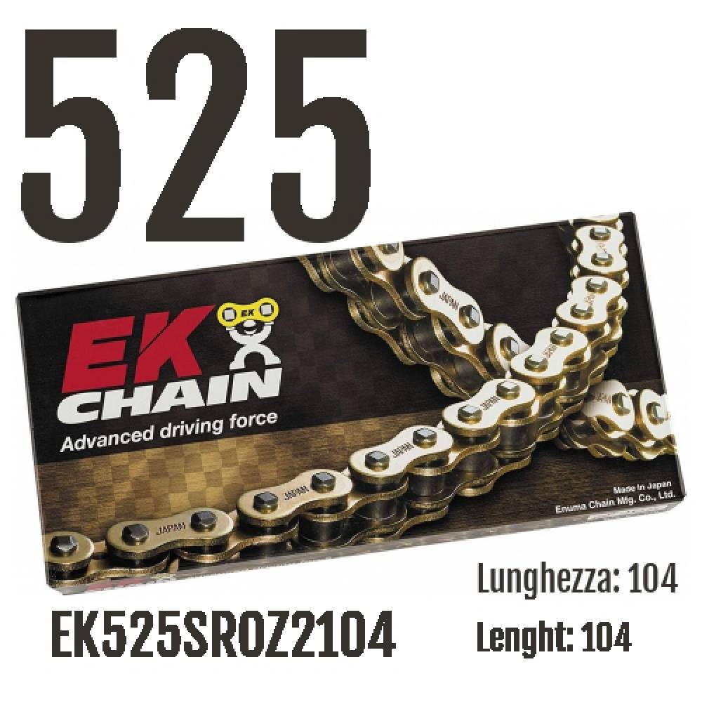 EK525SROZ2104 Chain EK CHAINS Step 525 size 104 for SUZUKI TS-ERN 1980 > 1983 250