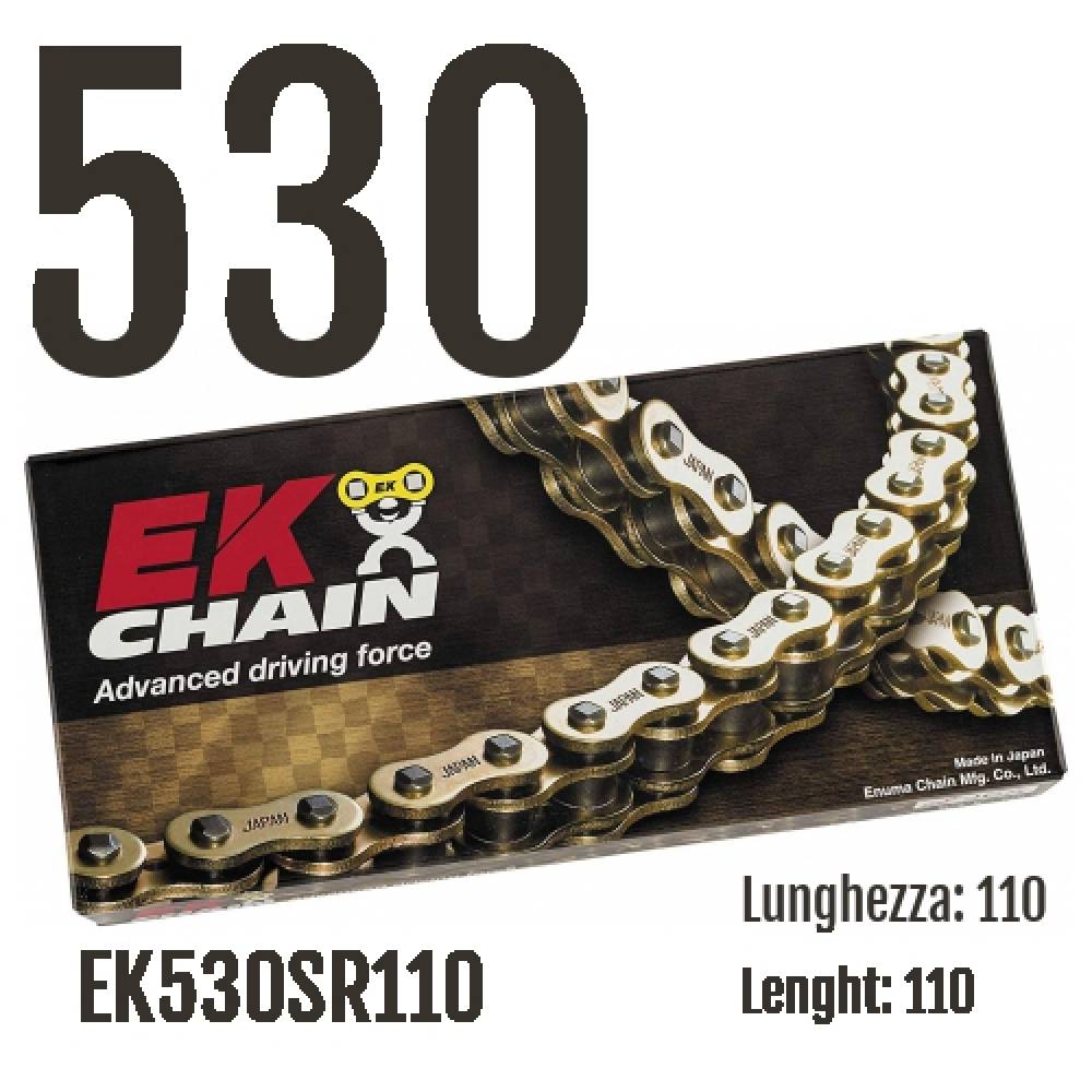 EK530SR110 Chain EK CHAINS Step 530 size 110 for YAMAHA RD-DXE 1978 > 1980 250