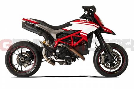 DUEVO3108HB-AB Exhaust Hp Corse 310 High Black Ducati Hypermotard 821 939 2013 > 2020