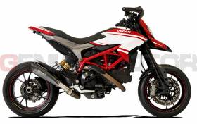 Terminale Scarico Hp Corse 310 Black Ducati Hypermotard 821 939 2013 > 2020