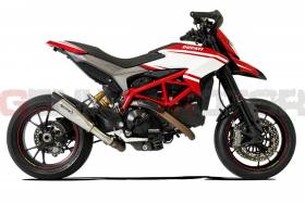 Tubo De Escape Hp Corse 310 Satin Ducati Hypermotard 821 939 2013 > 2020