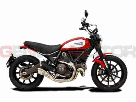 DUHY1010-AB Exhaust Hp Corse Hydroform Satin Ducati Scrambler 800 2015 > 2020