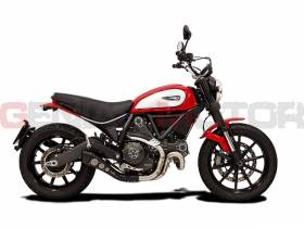 Terminale Di Scarico Hp Corse Hydroform Black Ducati Scrambler 800 2015 > 2020