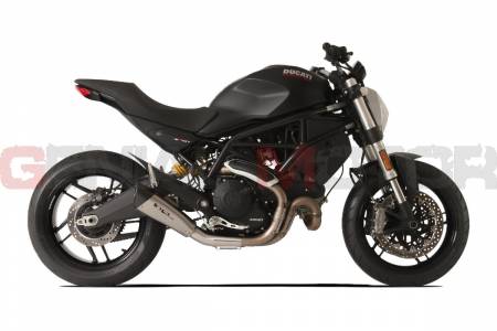 XDUEVO26M797S-AB Auspuff Hp Corse Evoxtreme 260 Satin Ducati Monster 797 2017 > 2020