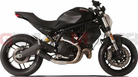 XDUGPM797BG-AB Exhaust Hp Corse Gp07 Black Ducati Monster 797 2017 > 2020