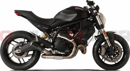 XDUGPM797BG-AC Terminale Di Scarico Hp Corse Gp07 Rac@ Black Ducati Monster 797 2017 > 2020