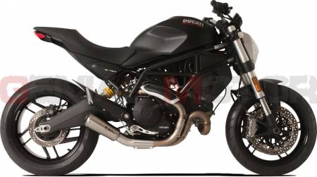 XDUGPM797SR-AB Terminale Di Scarico Hp Corse Gp07 Satin Ducati Monster 797 2017 > 2020