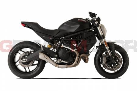 XDUHYM797S-AB Pot D'Echappement Hp Corse Hydroform Satin Ducati Monster 797 2017 > 2020