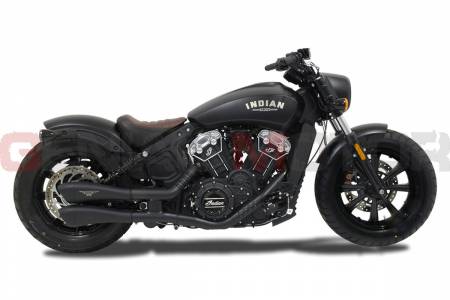 XINDHY1001B-AAB Terminale Di Scarico Hp Corse Hydroform Black Indian Scout Bobber 2018 > 2020