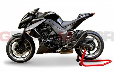 KAHY1024BLACK-AB 2 Tubos De Escape Hp Corse Hydroform Negro Kawasaki Z 1000 - Sx 2010 > 2020